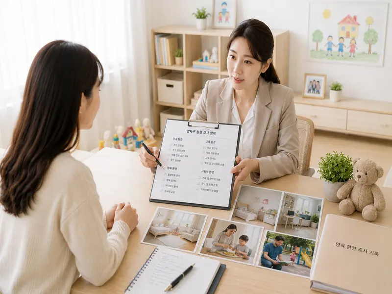양육권 분쟁 자녀 환경 조사 사례