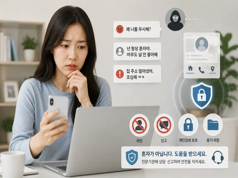 사이버 스토킹 온라인 괴롭힘 대응 사례