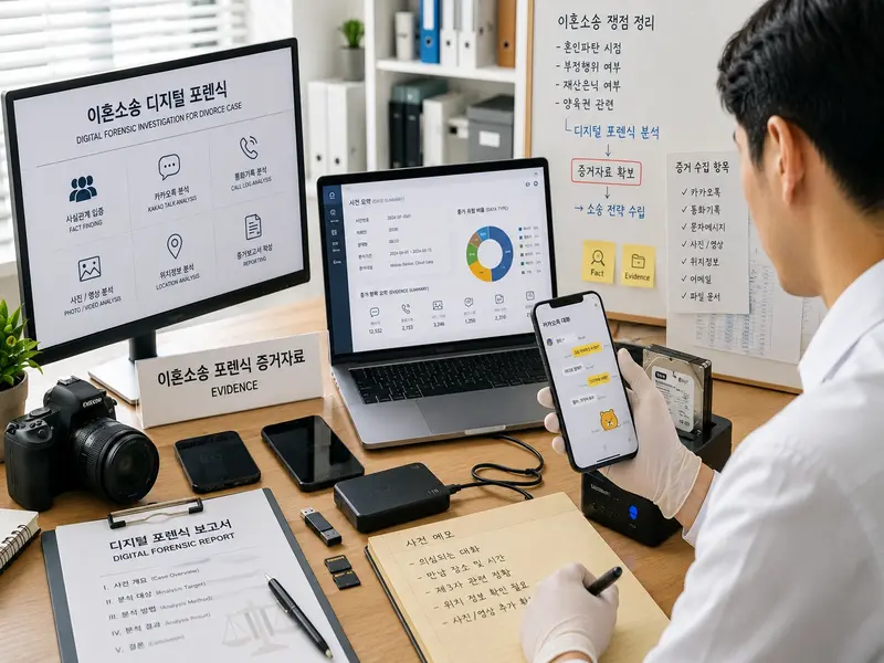 이혼소송 디지털 포렌식 증거 수집 사례