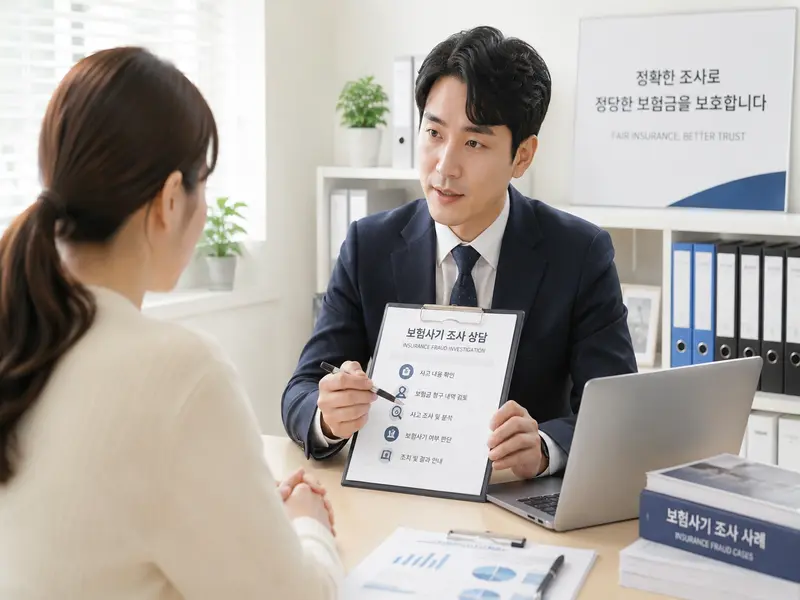 굿탐정 보험 사기 조사 상담 장면