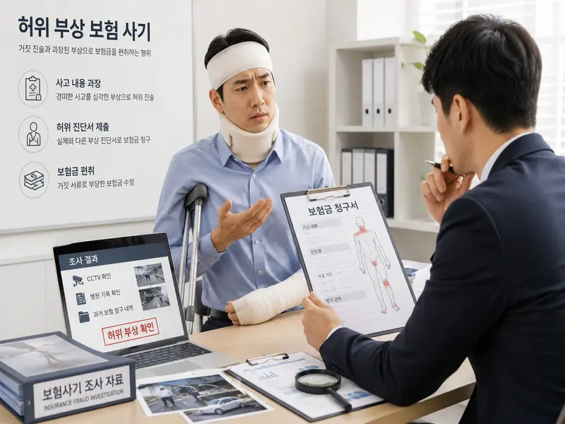 허위 부상 과장 보험 사기 조사 사례