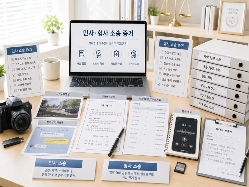 민사·형사 소송 증거 수집 사례
