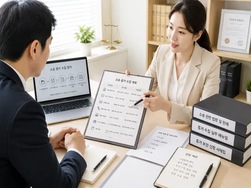 굿탐정 소송 증거 수집 상담 장면