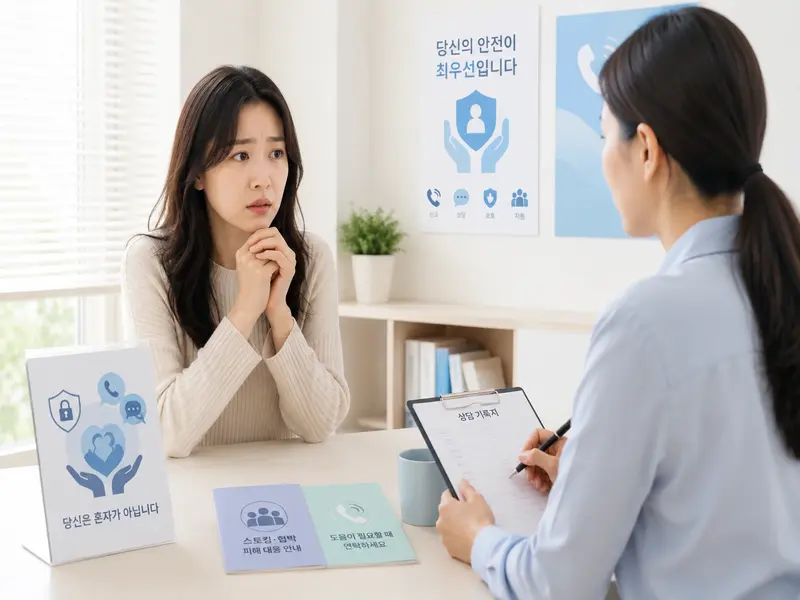 굿탐정 스토킹·협박 대응 상담 장면